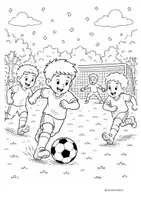 Vorschau - Mal- und Bastelvorlagen - Fußball WM Ausmalbilder - Seite 3