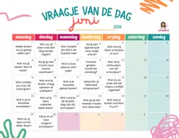 Voorbeeld - Kalender: Vraagje van de dag juni 2026 - Pagina 1