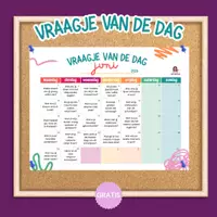Voorbeeld - Kalender: Vraagje van de dag juni 2026 - Voorblad