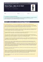 Vorschau - Arbeitsblätter - Ömers Team – Mehr als ein Spiel | Grammatik & Lesetext | - Seite 1