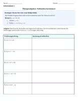 Vorschau - Arbeitsblätter - Nullstellen berechnen durch Ausklammern (ZAP Vorbereitung) - Seite 1