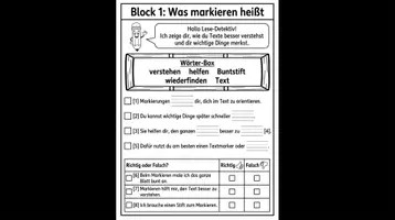Vorschau - Arbeitsblätter - Lesestrategie Markieren - Klasse 3 - Seite 2