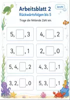 Vorschau - Arbeitsblätter - Zahlenfolgen bis 10 | Mathematik Klasse 1 | 7 Arbeitsblätter als PDF - Seite 2