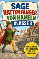 Vorschau - Arbeitsblätter - Sage Rattenfänger von Hameln - Klasse 3 - Deckblatt