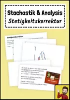 Vorschau - Arbeitsblätter - Stetigkeitskorrektur: Merkblatt & Übung - Deckblatt