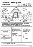 Vorschau - Arbeitsblätter - Freebie (Gratis) Geschichte vor den Ferien – Escape Room zu Antike, Mittelalter & Neuzeit | Klasse 5–7 - Seite 3