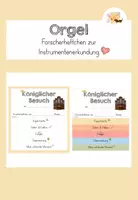 Vorschau - Arbeitsblätter - Orgel: Forscherheftchen zur Erkundung - Deckblatt