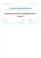 Vorschau - Arbeitsblätter - VERA 8 Deutsch Vorbereitung Klasse 8 – Kompetenztraining mit Lösungen und Erwartungshorizon - Deckblatt