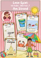 Vorschau - Spiele - Lese-Spiel: Am Strand (Ich habe.. wer hat?) - Deckblatt