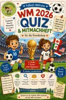 Vorschau - Stundenentwürfe - Fußball WM 2026: Quiz & Mitmachheft | Fußball-Weltreise für die Grundschule Klasse 1-4 - Deckblatt