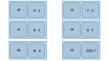 Vorschau - Spiele - Rechendominos kleines 1x1 (2er bis 10er Reihe) - Seite 2