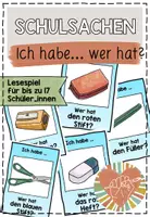 Vorschau - Spiele - SCHULSACHEN Lesespiel "Ich habe... wer hat?" - Deckblatt