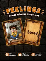Aperçu - Apprentissages en autonomie - Feelings Jeu de mémoire | Activité ESL & SEL imprimable - Page de couverture