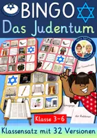 Vorschau - Unterrichtsreihen - Judentum Weltreligion Ethik & Religion BINGO Spiel - Deckblatt