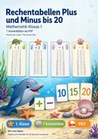 Vorschau - Arbeitsblätter - Rechentabellen Plus und Minus bis 20 | Mathematik Klasse 1 | 7 Arbeitsblätter als PDF - Deckblatt