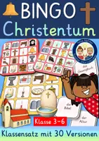 Vorschau - Stundenentwürfe - Christentum Weltreligion Ethik & Religion BINGO Spiel - Deckblatt