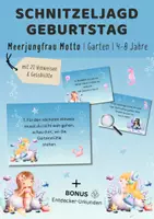 Vorschau - Spiele - Meerjungfrau Schnitzeljagd für draußen | Outdoor Garten Schatzsuche Geburtstag Kinder | 4–8 Jahre - Deckblatt