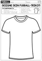 Vorschau - Arbeitsblätter - Designe dein eigenes Fußball-Trikot! (Vorlage) - Seite 1