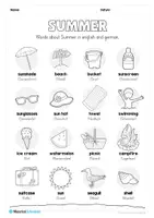 Vorschau - Arbeitsblätter - Sommer/Summer Workbook (21 Arbeitsblätter) - Seite 2