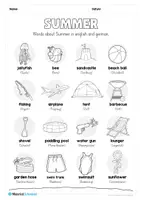 Vorschau - Arbeitsblätter - Sommer/Summer Workbook (21 Arbeitsblätter) - Seite 3