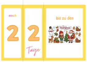 Vorschau - Präsentationen/Tafelbilder - Ferien Countdown, Klappkalender Schuljahr im Überblick - Seite 2