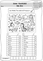 Vorschau - Arbeitsblätter - Deutsch Klasse 1: Wörter und Sätze lesen üben. Mit ausgewählten und mit allen Buchstaben. Lesetraining. Fit für Klasse 2. - Seite 2