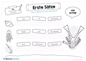 Vorschau - Arbeitsblätter - Erste Sätze schreiben (Thema Sommer) - Seite 3