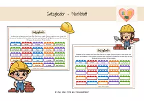 Vorschau - Arbeitsblätter - Satzglieder- Merkblatt_Baumeister - Deckblatt