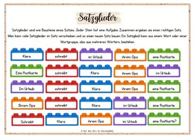 Vorschau - Arbeitsblätter - Satzglieder- Merkblatt_Baumeister - Seite 1