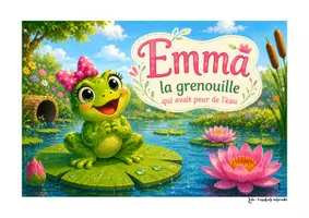 Aperçu - Affichage - Emma la grenouille qui avait peur de l'eau - Page de couverture
