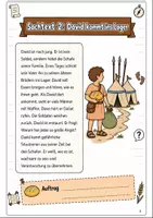 Vorschau - Arbeitsblätter - David und Goliat – Lesetext und Arbeitsblätter Religion Klasse 3-4 - Seite 2