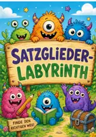 Vorschau - Arbeitsblätter - Satzglieder Labyrinth Subjekt: Finde den richtigen Weg - Deckblatt
