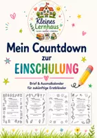 Vorschau - Mal- und Bastelvorlagen - Countdown zur Einschulung - Ein Ausmalbrief für Vorschüler - Deckblatt