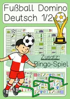 Vorschau - Spiele - Deutsch Fußball WM 2026 Domino & Bingo Spiele Klasse 1 & 2 - Deckblatt