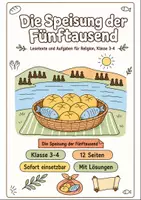 Vorschau - Arbeitsblätter - Die Speisung der Fünftausend – Lesetexte & Aufgaben Religion Klasse 3-4 - Deckblatt