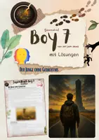 Vorschau - Unterrichtsreihen - Basierend auf: Boy 7: Vertraue niemandem. Nicht einmal dir selbst. von Mirjam Mous – Der Junge ohne Gedächtnis / Der Romanbeginn (7./8. Klasse, Deutsch | Jugendroman) - Deckblatt