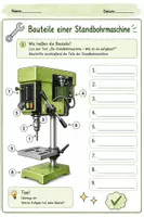 Vorschau - Unterrichtsreihen - Bohrmaschinenführerschein Standbohrmaschine – Technikunterricht Klasse 6–8 | Arbeitsblätter und Urkunde | Komplettpaket - Seite 3
