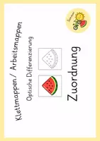 Vorschau - Fördermaterial/Inklusion - Sommer Klettmappen/ Arbeitsmappen. Zuordnung & optische Differenzierung. Förderschule geistige Entwicklung - Seite 3