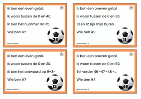 Voorbeeld - 100 rekenraadsels tot 100 thema voetbal - Pagina 2