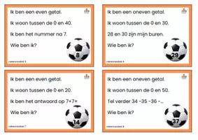 Voorbeeld - 100 rekenraadsels tot 100 thema voetbal - Pagina 3