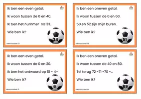 Voorbeeld - 100 rekenraadsels tot 100 thema voetbal - Voorblad