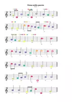 Vorschau - Arbeitsblätter - Dona nobis pacem - Boomwhacker-Noten | farbig - Seite 1