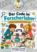 Vorschau - Spiele - Biologie Klasse 5/6 Escape Room – Forscherlabor - Deckblatt
