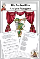 Vorschau - Arbeitsblätter - Zauberflöte - Analyse Arie des Papageno - Deckblatt