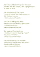 Vorschau - Stationenlernen - Komm, lies mit mir_Maulwurf_Roter Faden-Text - Seite 1
