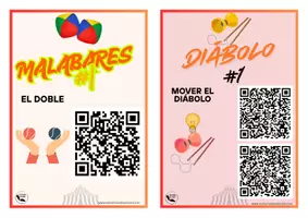 Vista previa - Tarjetas / Manipulativos - CAST ProgresióN malabares Y diÁbolo - página 1