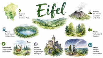 Vorschau - Arbeitsblätter - AB mit Fragen zum Thema "Eifel" + Lösungsblatt + Infografik - Seite 3