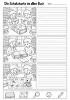Vorschau - Arbeitsblätter - Bildergeschichten schreiben – Komplettpaket (wachsend) mit Wortspeicher, Satzanfängen & Musterlösungen | Deutsch Klasse 3/4 - Seite 3