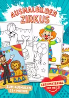Vorschau - Arbeitsblätter - Ausmalbilder Zirkus - Deckblatt