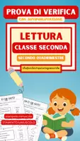 anteprima - Compiti in classe/Test - VERIFICA – LETTURA – CLASSE SECONDA – SECONDO QUADRIMESTRE - Pagina di copertina